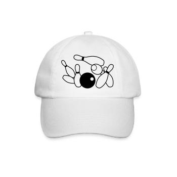 bowling - Baseball Cap - white/white - Front