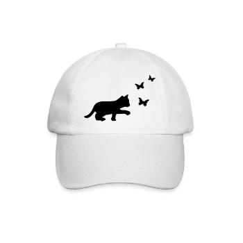 Chat Papillon - Casquette classique - blanc/blanc - Devant