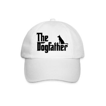 The German Shepherd Dogfather Dog Lover Godfather - Baseball Cap - white/white - Front