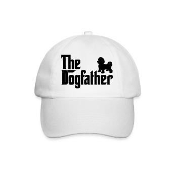 Bichon Frise Dogfather Dog Lover Godfather Style - Baseball Cap - white/white - Front