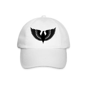 Vogel Flügel Vögel Silhouette Natur Vektor 11 - Baseballkappe - Weiß/Weiß - Vorne