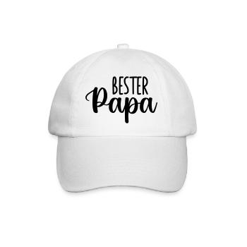 Papa Papa Père Fille Fils Fête des Pères Chemise Homme - Casquette classique - blanc/blanc - Devant