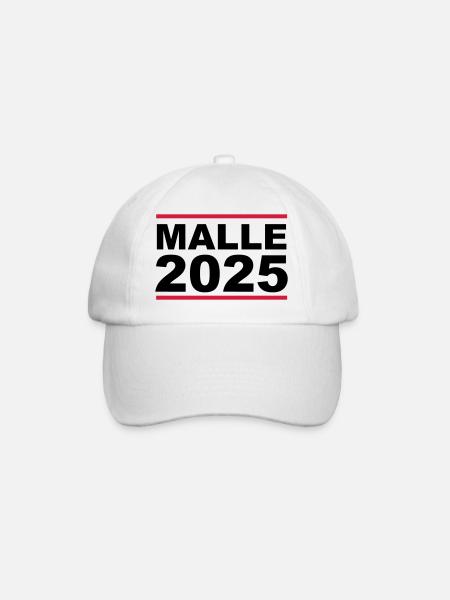 malle 2025 - Baseballkappe - Weiß/Weiß