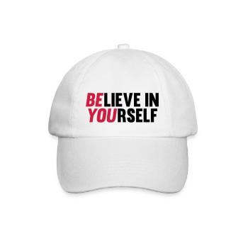 Believe in Yourself - Baseball Cap - white/white - Front