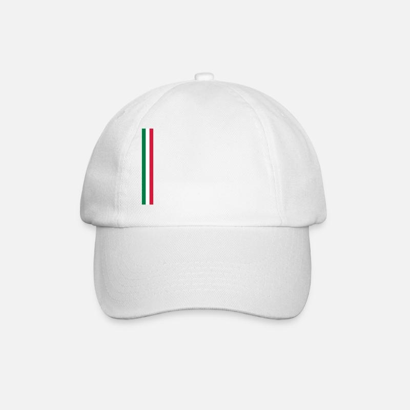 Trait italia - version 4 - grand - Casquette classique - blanc/blanc