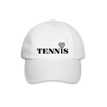 Raquettes de tennis - Casquette classique - blanc/blanc - Devant