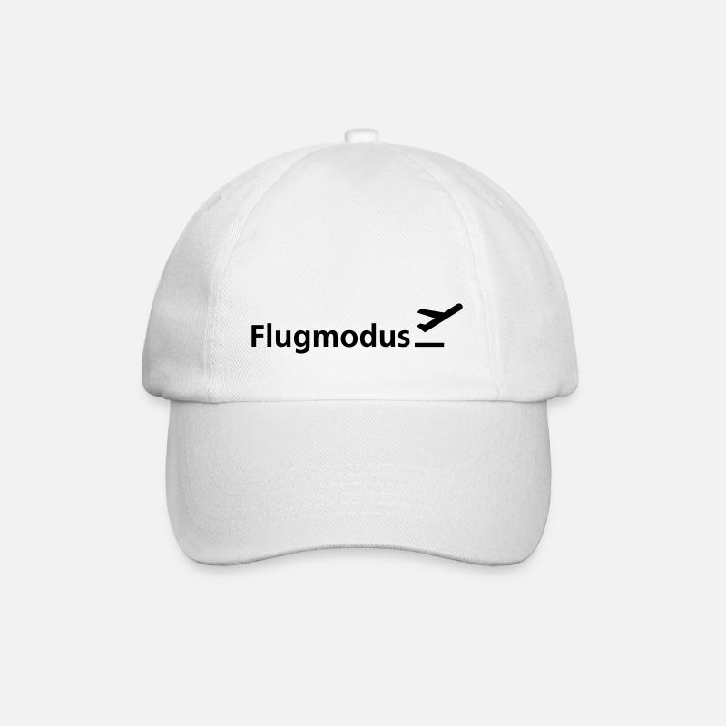Flugmodus - Baseballkappe - Weiß/Weiß