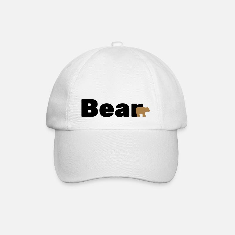 Bear Bär Gay - Baseballkappe - Weiß/Weiß