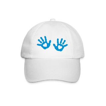 Bébé mains - cœur - Casquette classique - blanc/blanc - Devant