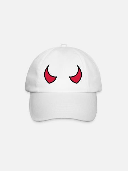 Teufelshörner - cornes de diable - cornes du diable - Casquette classique - blanc/blanc