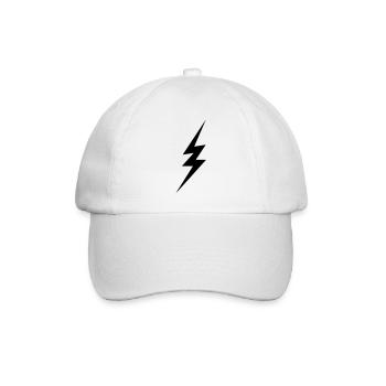lightning - Baseballkappe - Weiß/Weiß - Vorne
