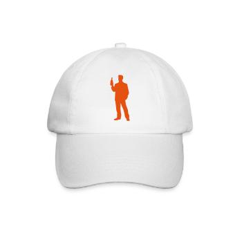 Bachelor Party Celebration Bottle Silhouette - Baseball Cap - white/white - Front