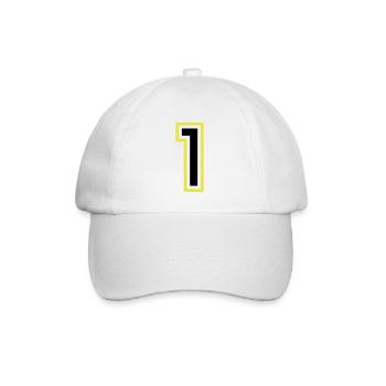1 Number College - Baseball Cap - white/white - Front