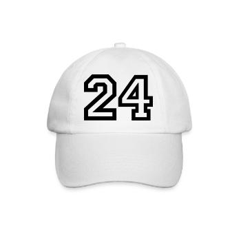 24 Collegestyle - Baseballkappe - Weiß/Weiß - Vorne