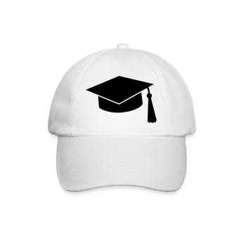 graduation hat - Casquette classique - blanc/blanc - Devant