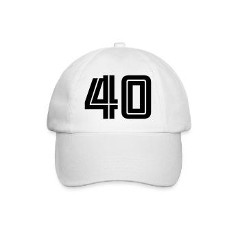 40 - Casquette classique - blanc/blanc - Devant