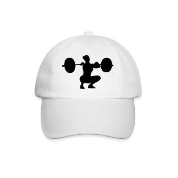 Umsetzen Hocke Frau - Baseballkappe - Weiß/Weiß - Vorne