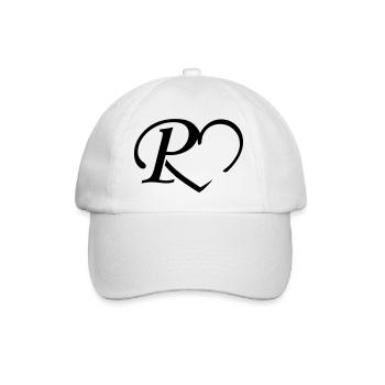 Coeur Lettre P - Casquette classique - blanc/blanc - Devant