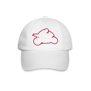 speed motorcycle racing motorcycle race4 - Baseball Cap - white/white - Front