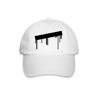 empty_graffiti_frame - Baseballkappe - Weiß/Weiß - Vorne