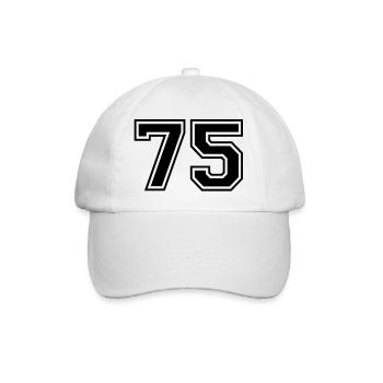 75 - Baseballkappe - Weiß/Weiß - Vorne