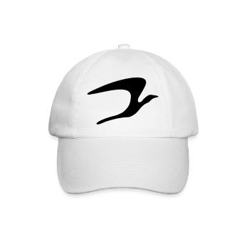 bird_vec_1de - Baseballkappe - Weiß/Weiß - Vorne