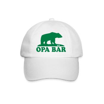 OPA BAER (OURS) - Casquette classique - blanc/blanc - Devant