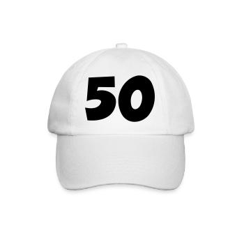 50 - Baseball Cap - white/white - Front