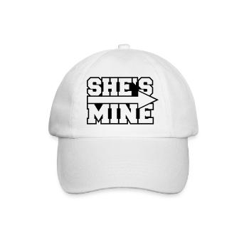 She's Mine Arrow - Baseball Cap - white/white - Front