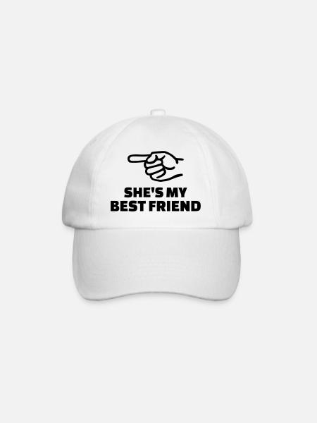 She's my best friend - Casquette classique - blanc/blanc