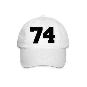 74 - Baseball Cap - white/white - Front