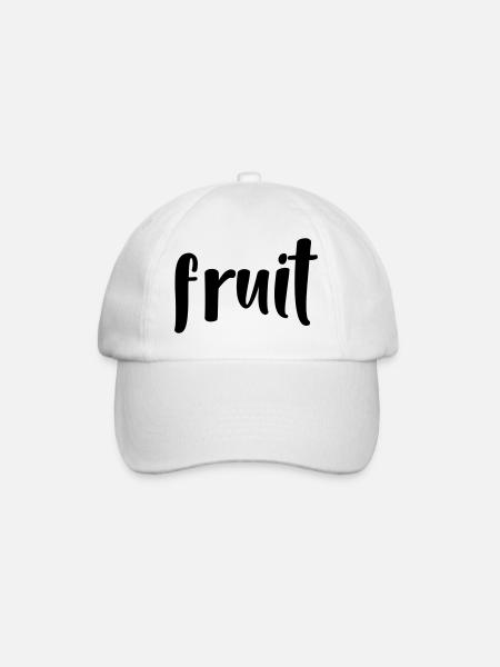Fruit - Baseball Cap - white/white