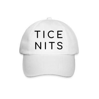 Tice Nits - Nice Tits - Baseballkappe - Weiß/Weiß - Vorne