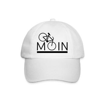 MOIN Fahrrad Mountainbike Radeln Sport - Baseballkappe - Weiß/Weiß - Vorne