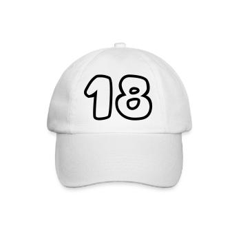 18 - Baseball Cap - white/white - Front