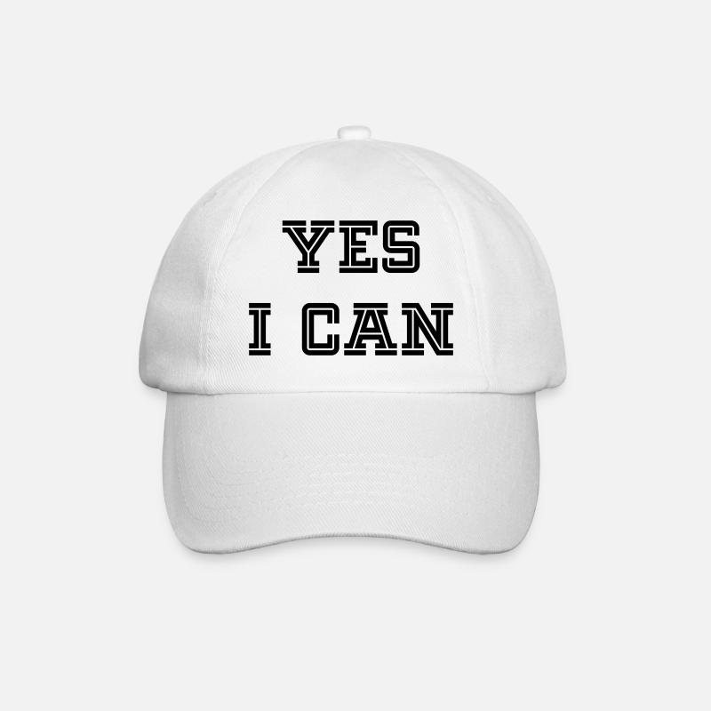 YES I CAN - Baseballkappe - Weiß/Weiß