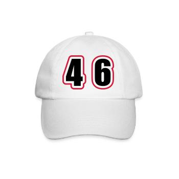46 Number College - Baseball Cap - white/white - Front