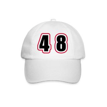 48 Nombre Collège - Casquette classique - blanc/blanc - Devant