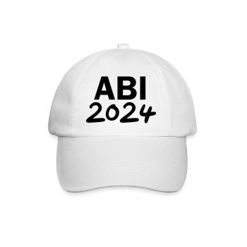 Abi 2024 Abitur 24 - Baseballkappe - Weiß/Weiß - Vorne