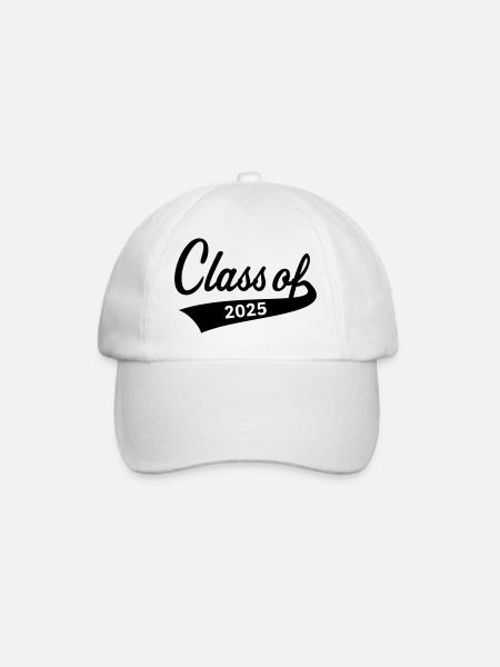 Class Of 2025 (Abschlussklasse Schulabschluss / B) - Baseballkappe - Weiß/Weiß