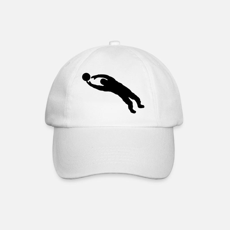 Torwart - Baseballkappe - Weiß/Weiß