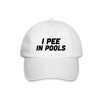 Je fais dans les piscines - Casquette classique - blanc/blanc - Devant