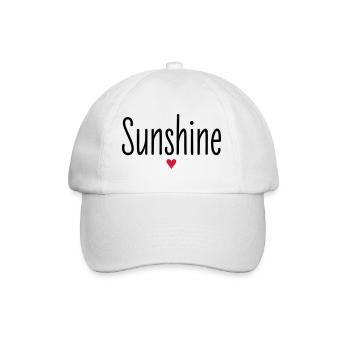 Valentine's Day Anniversary Relationship Pet Name Sunshine - Baseball Cap - white/white - Front