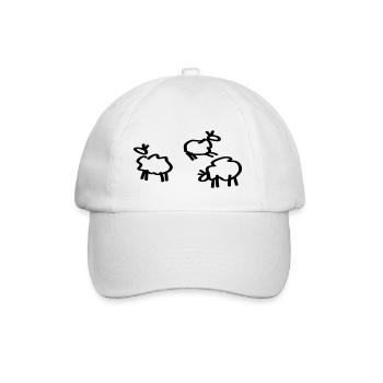 Sheep - Baseball Cap - white/white - Front