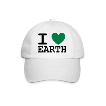 I *heart* earth! - Baseball Cap - white/white - Front