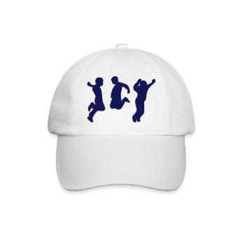 personnes sautant - Casquette classique - blanc/blanc - Devant