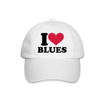 Blues - Baseballkappe - Weiß/Weiß - Vorne