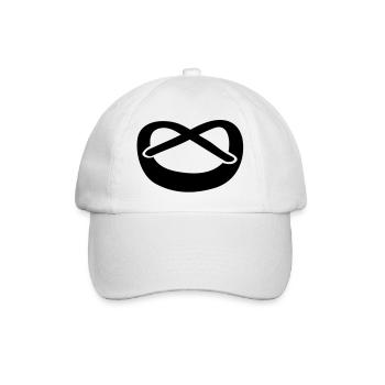 brezel__f1 - Baseballkappe - Weiß/Weiß - Vorne
