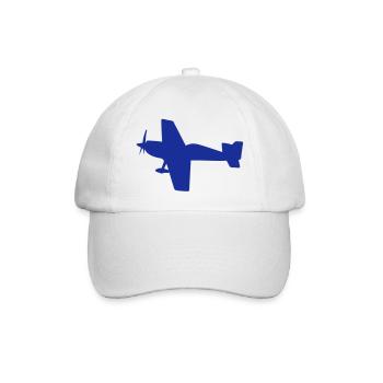 plane aerobatic aircraft aerienne4 flugzeu - Baseball Cap - white/white - Front