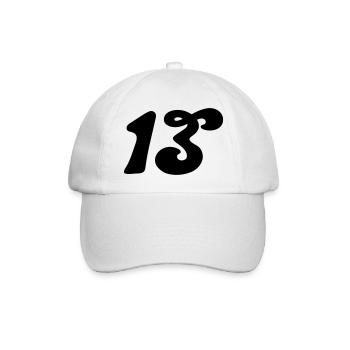 13 Fancy - Baseball Cap - white/white - Front